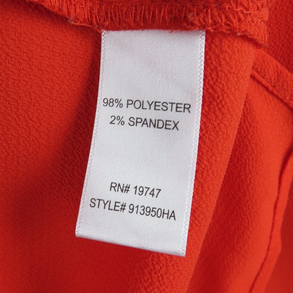 Counterparts* Women's Long Split Sleeve Cutout V-Neck Curved Hem Blouse~ Medium - Picture 4 of 10